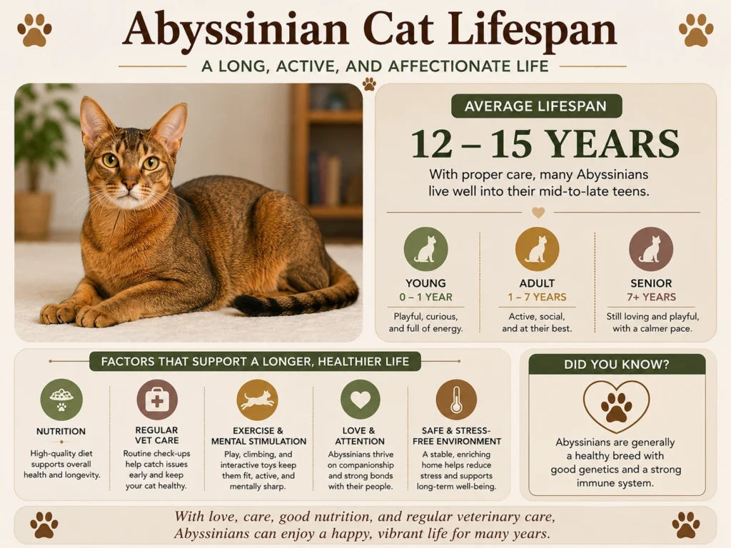Abyssinian Cat Lifespan