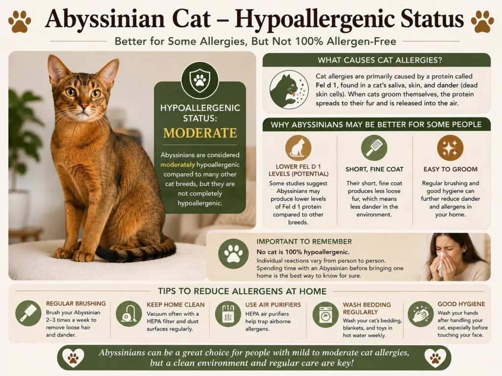 Abyssinian Cats Hypoallergenic