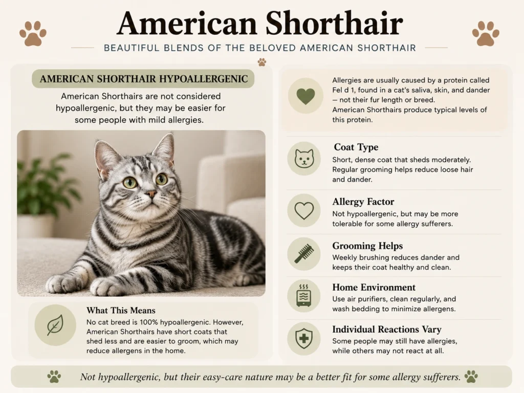 American Shorthair Hypoallergenic