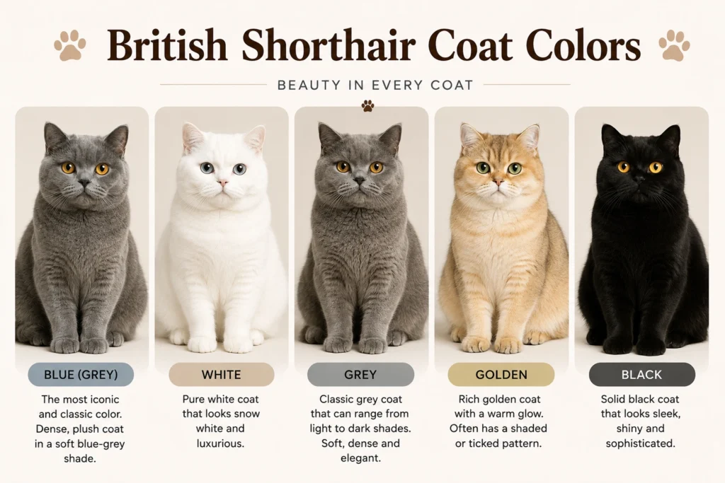 btitish shorthar cat colors