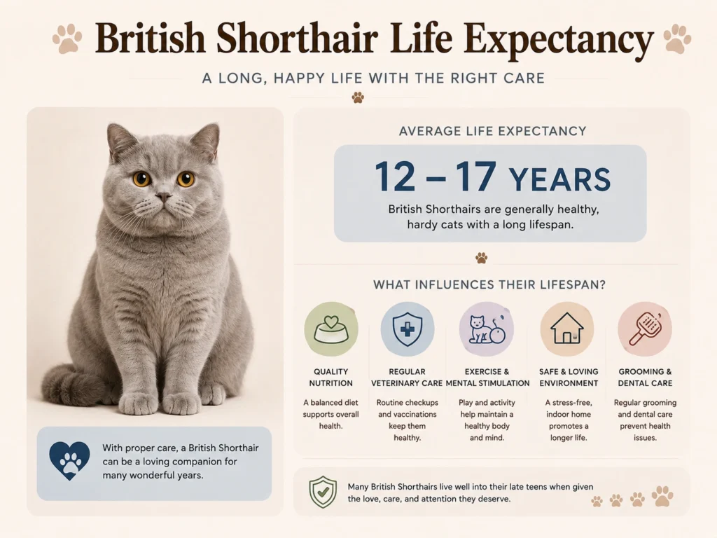 British Shorthair Cat Life Expectancy