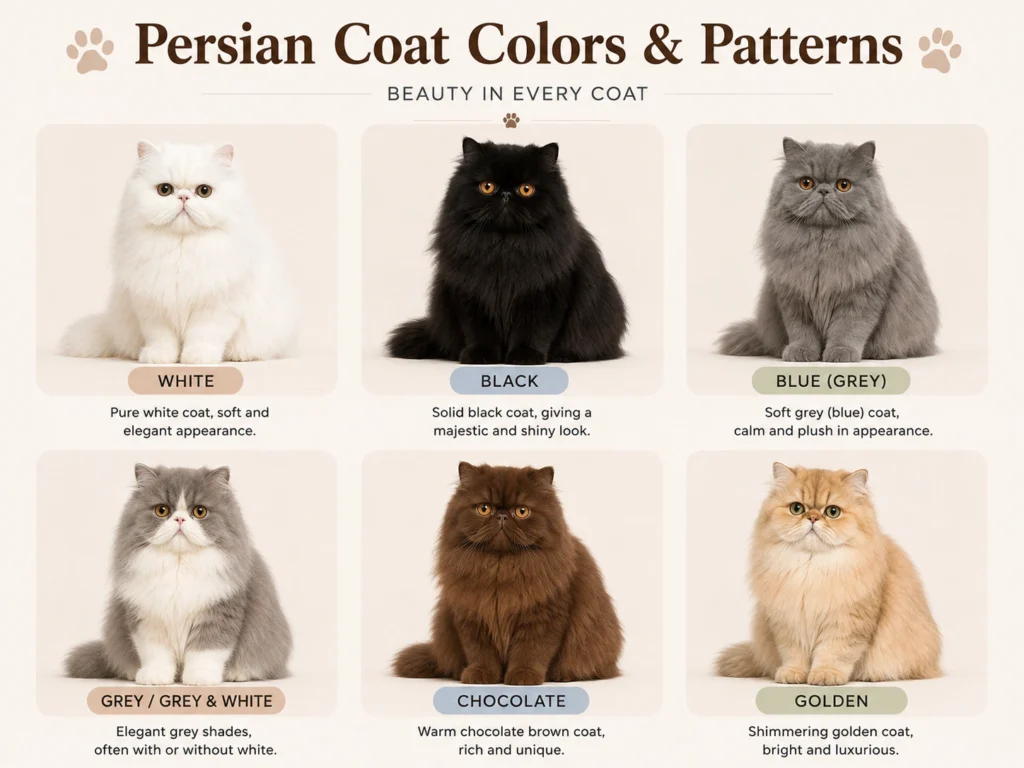 Persian Cat Coat Colours
