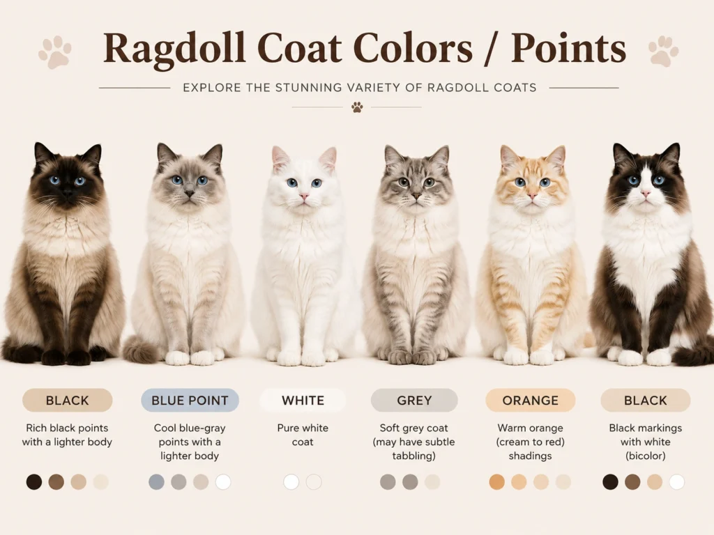 Ragdoll Cat Coat Colors