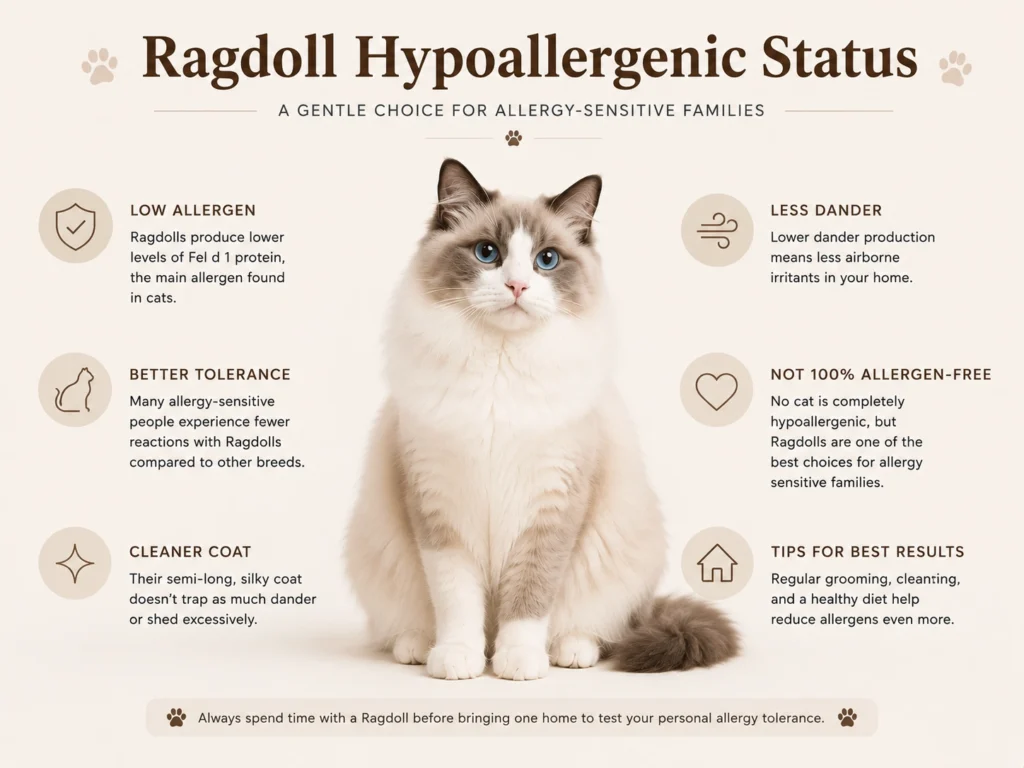 ragdoll cats hypoallergenic