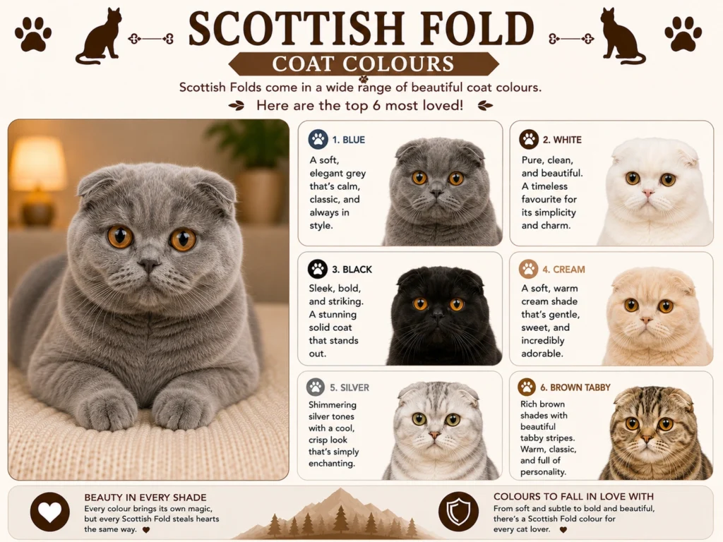 Scottish Fold Cat Colours
