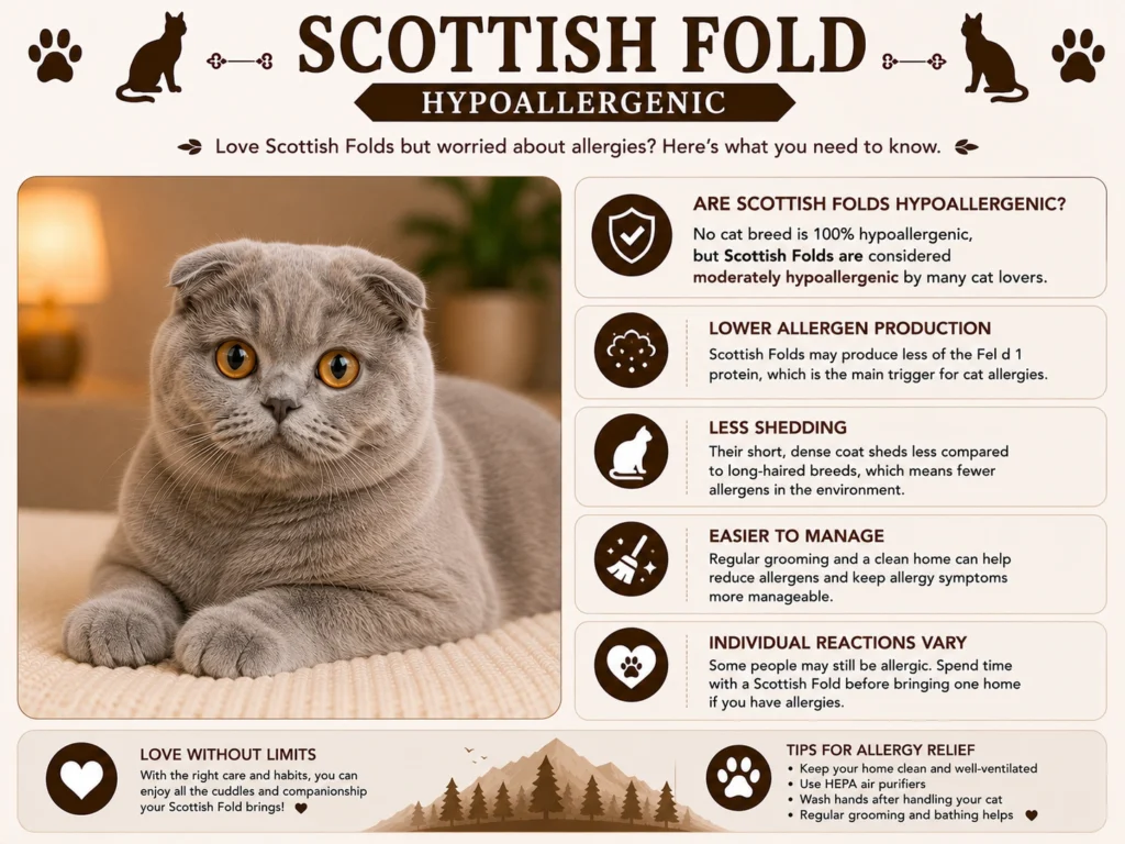 Scottish Fold Cats Hypoallergenic