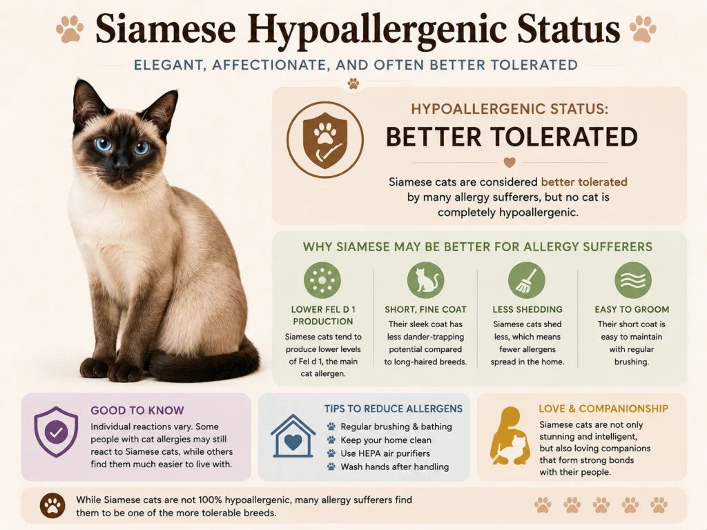 Siamese Cats Hypoallergenic