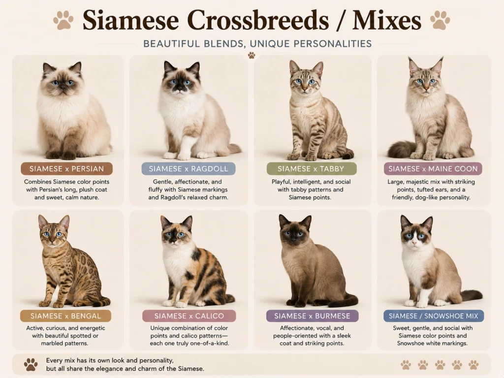 Siamese Crossbreeds and Mixes