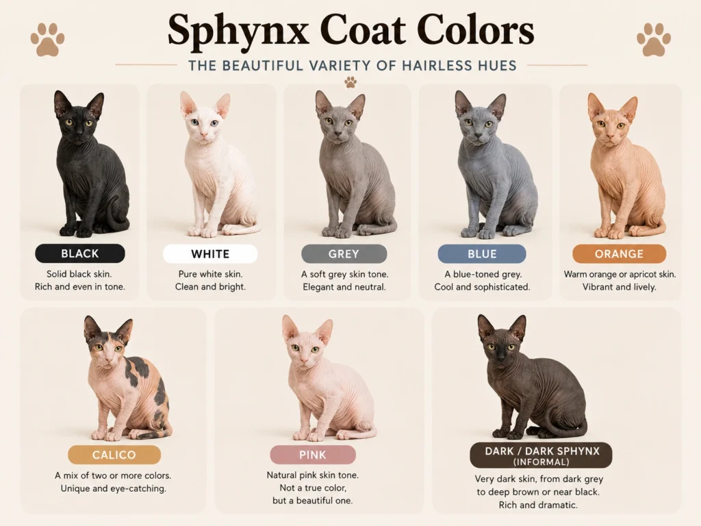 Sphynx Cat Colors