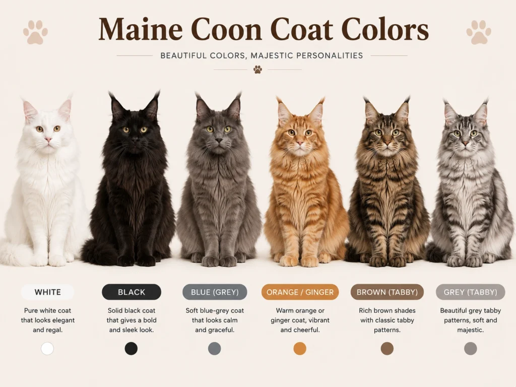 maine coon cat colors