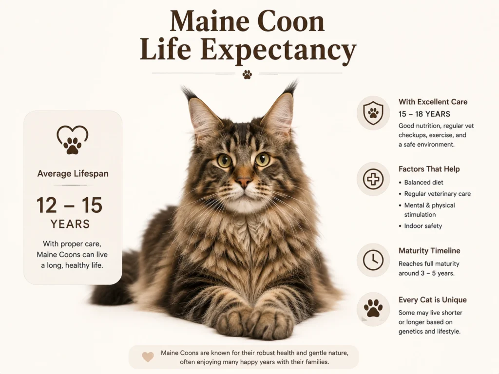 maine coon cat life expectancy
