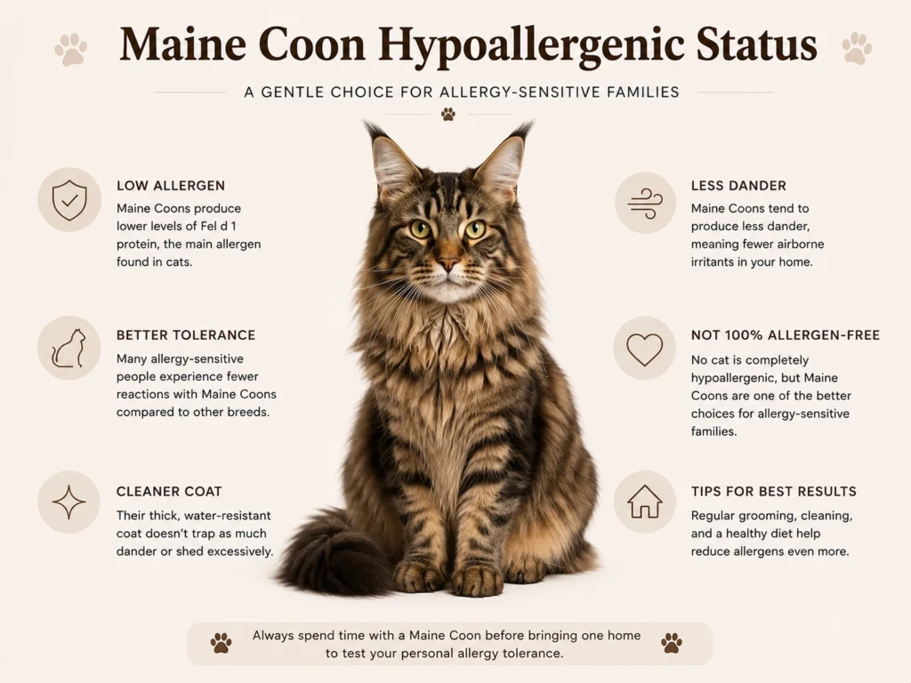 maine coon cats hypoallergenic