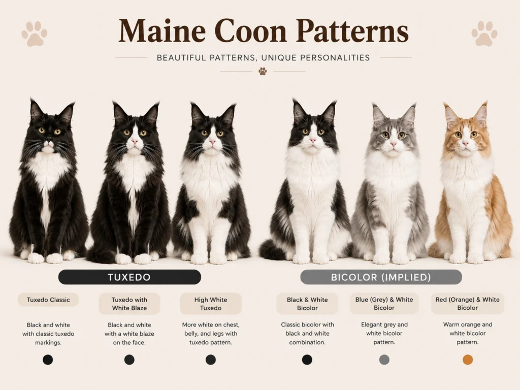 maine coon coat patterns