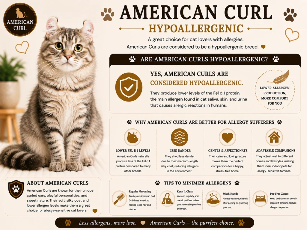 American Curl Cats Hypoallergenic