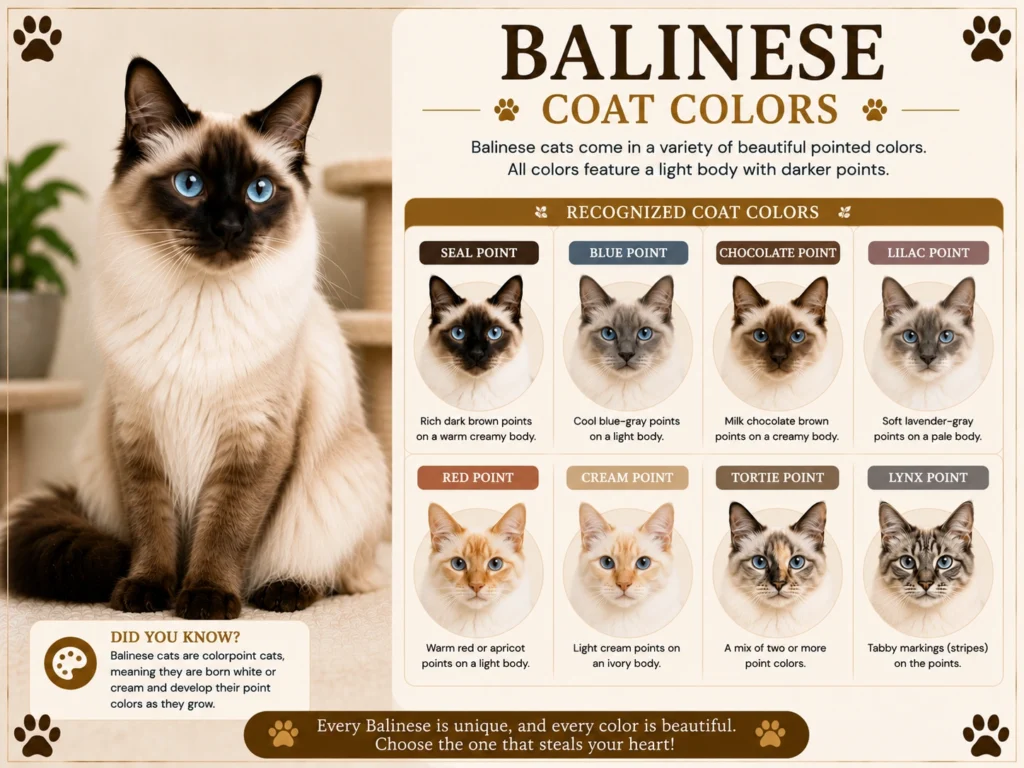 Balinese Cat Colors