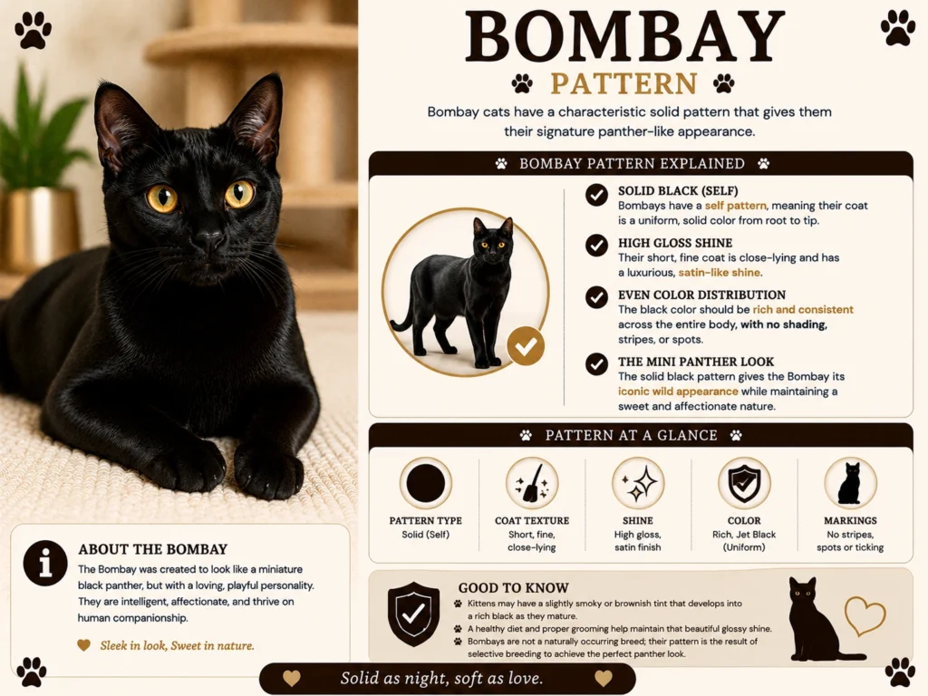 Bombay Cat Coat and Pattern