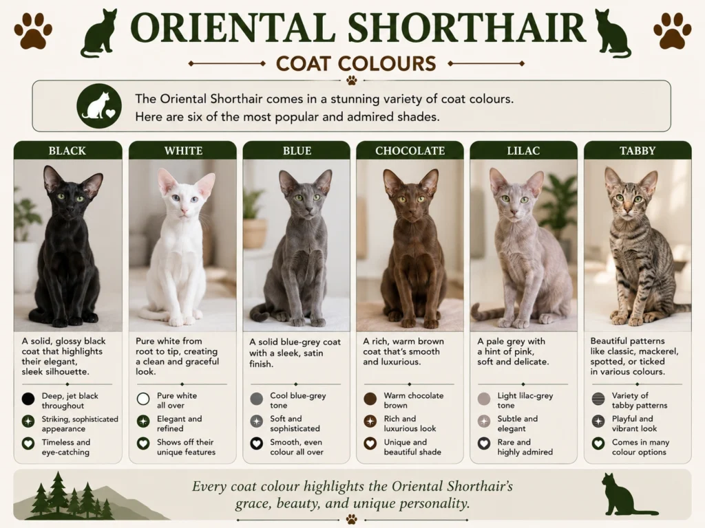 Oriental Shorthair Cat Coat Colours