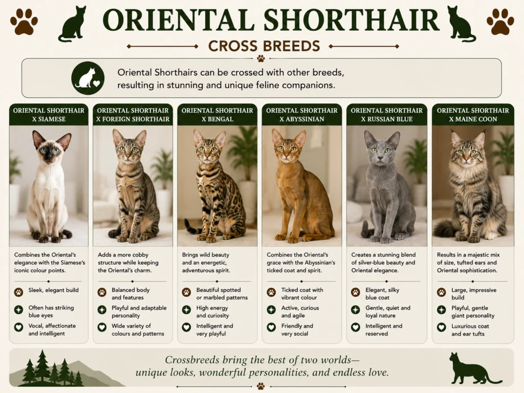 Oriental Shorthair Cat Crossbreeds