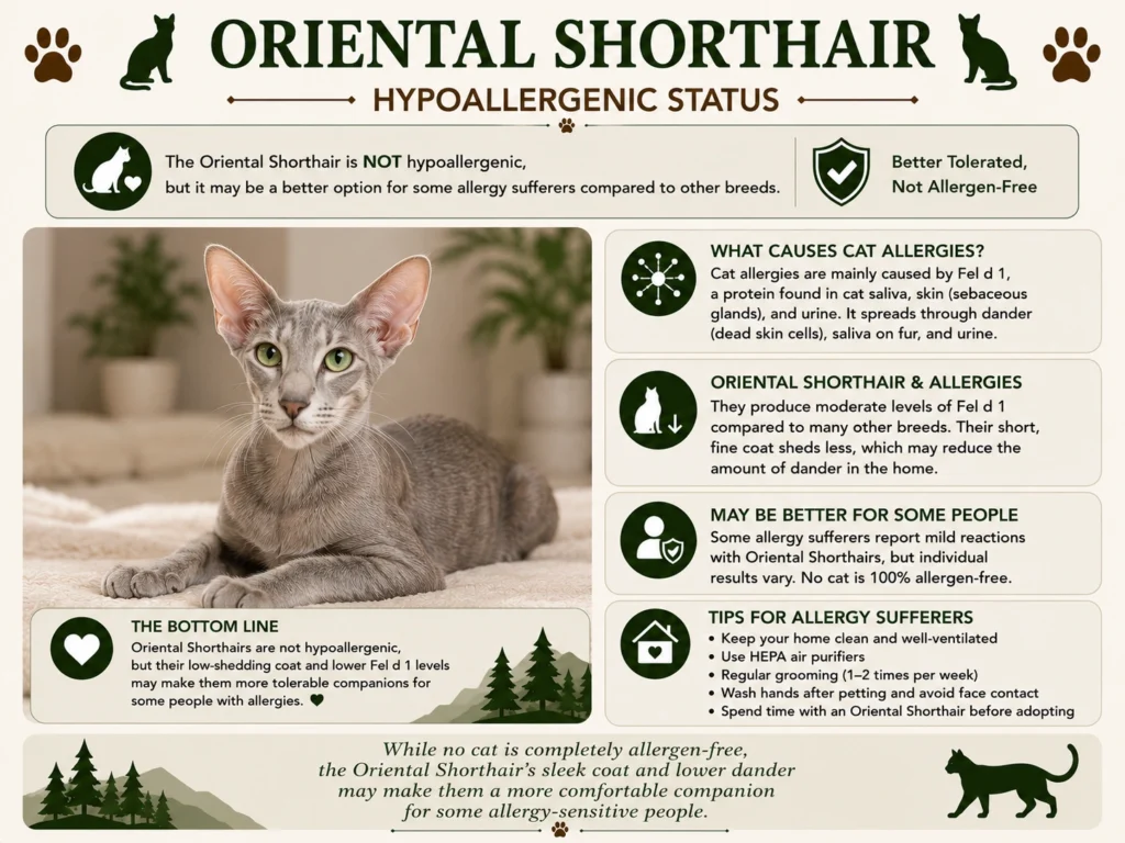 Oriental Shorthair Cats Hypoallergenic