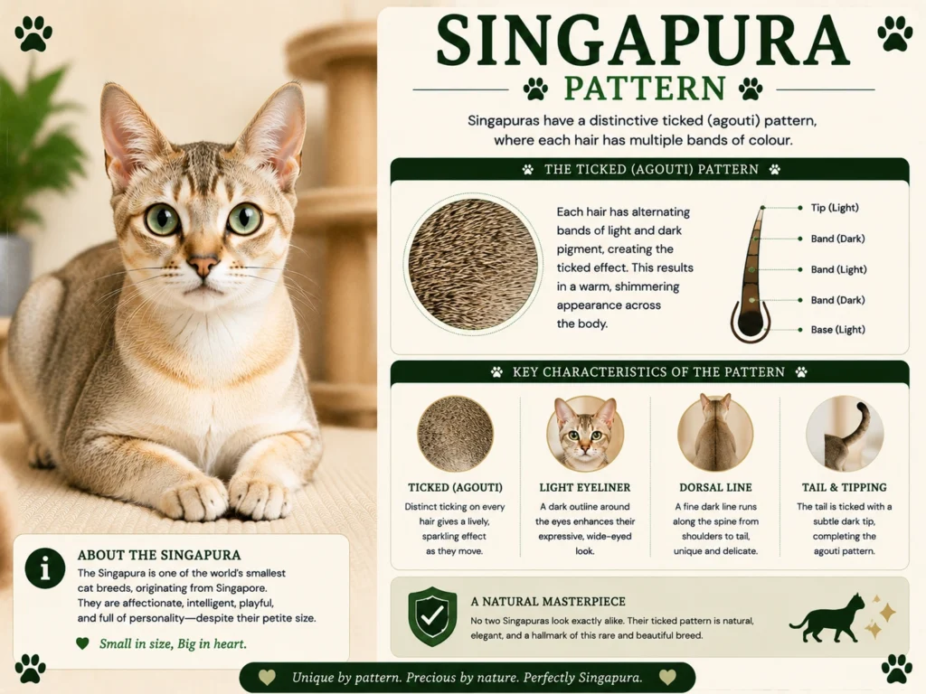 Singapura Cat Coat and Pattern