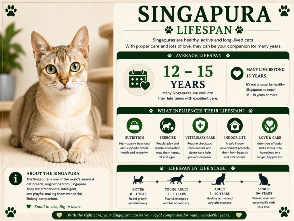 Singapura Cat Lifespan