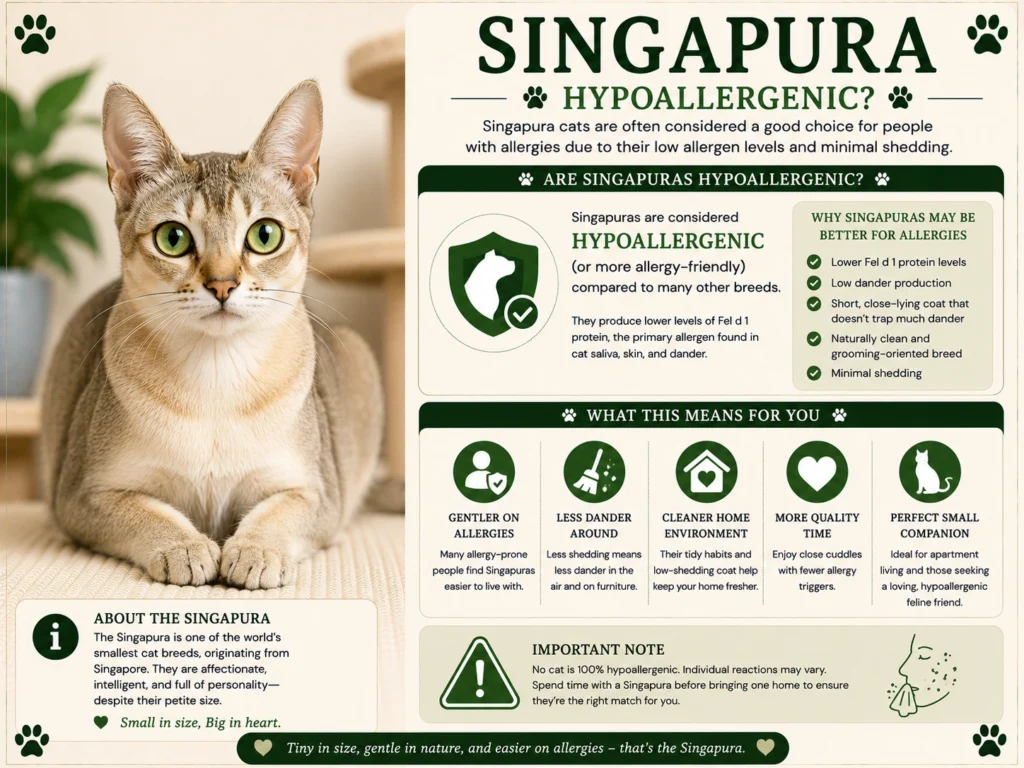 Singapura Cats Hypoallergenic